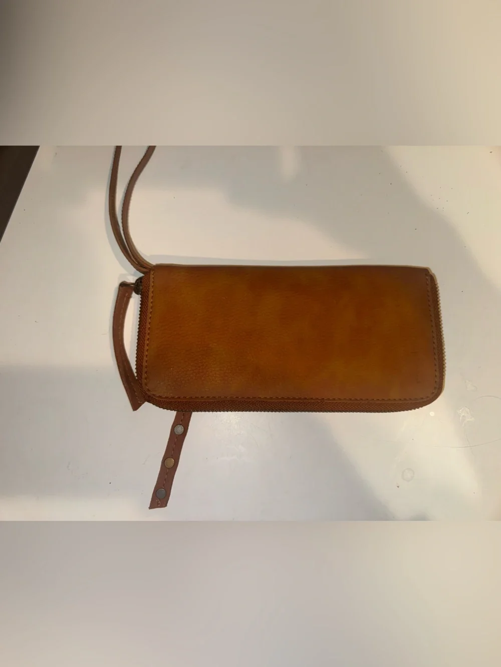 Free People Vegan Leather Wristlet Wallet